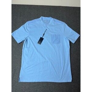 MAELREG Shirt Mens Large Blue Crewneck Golf Tennis Pickle Ball Tour Performance